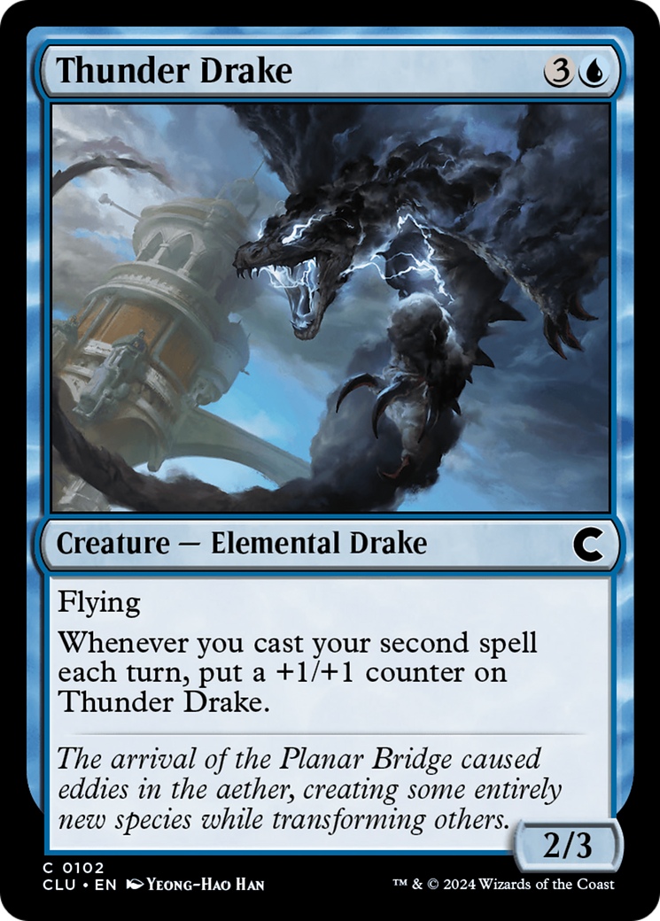 Thunder Drake (CLU-102)  - Ravnica: Clue Edition