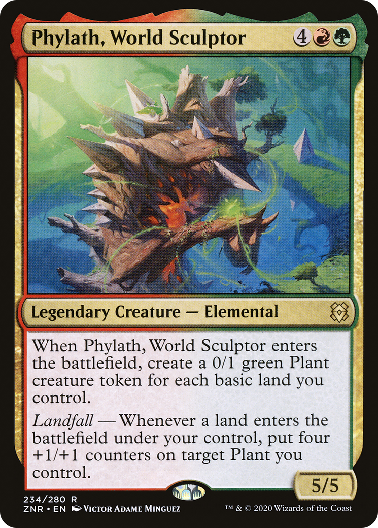 Phylath, World Sculptor (ZNR-234)  Foil - Zendikar Rising