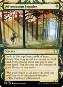 Adventurous Impulse (STA-049)  Foil - Strixhaven Mystical Archive: (Showcase) (Borderless)