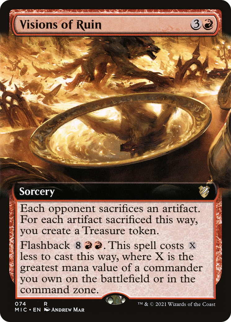 Visions of Ruin (Extended Art) (MIC-074)  - Midnight Hunt Commander: (Extended Art)