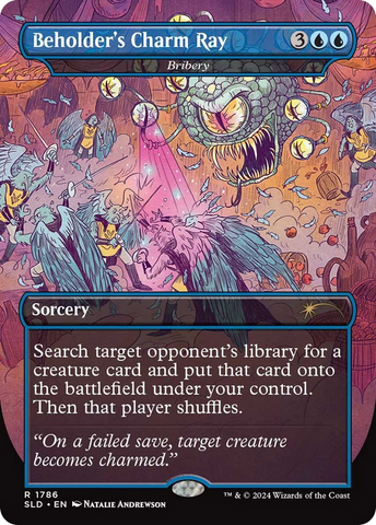 Beholder's Charm Ray - Bribery (SLD-1786)  - Secret Lair Drop / Beholder's Charm Ray (Borderless)