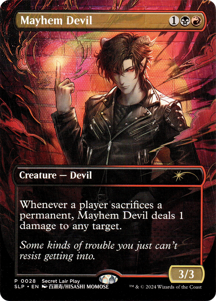 Mayhem Devil (SLP-028)  Foil - Secret Lair Showdown (Borderless)