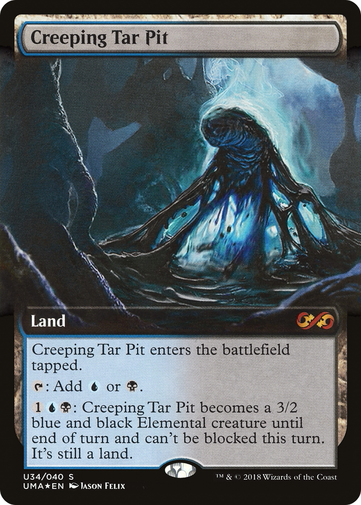 Creeping Tar Pit (UMA:BT-U34)  Foil - Ultimate Box Topper: (Extended Art)