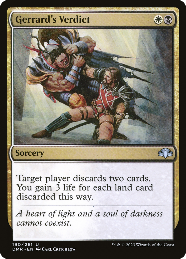Gerrard's Verdict (DMR-190)  - Dominaria Remastered