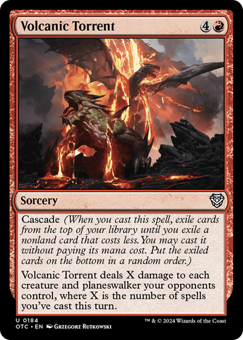 Volcanic Torrent (OTC-184)  - Outlaws of Thunder Junction Commander