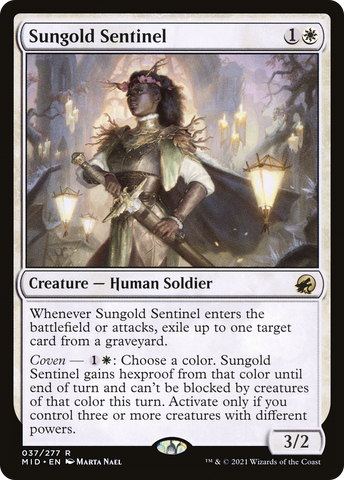 Sungold Sentinel (MID-037)  - Innistrad: Midnight Hunt