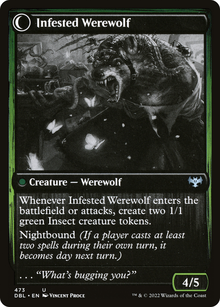 Infestation Expert (DBL-473)  Foil - Innistrad: Double Feature: (Double Faced Transform)