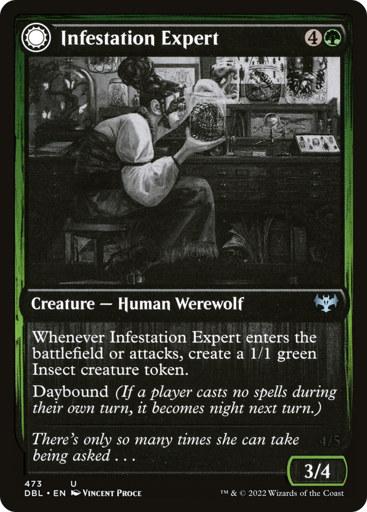 Infestation Expert (DBL-473)  - Innistrad: Double Feature: (Double Faced Transform)