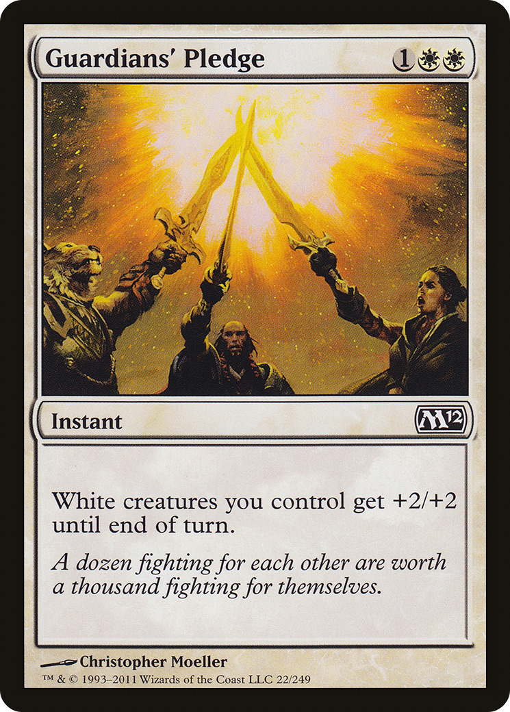 Guardians' Pledge (M12-022)  Foil - Magic 2012
