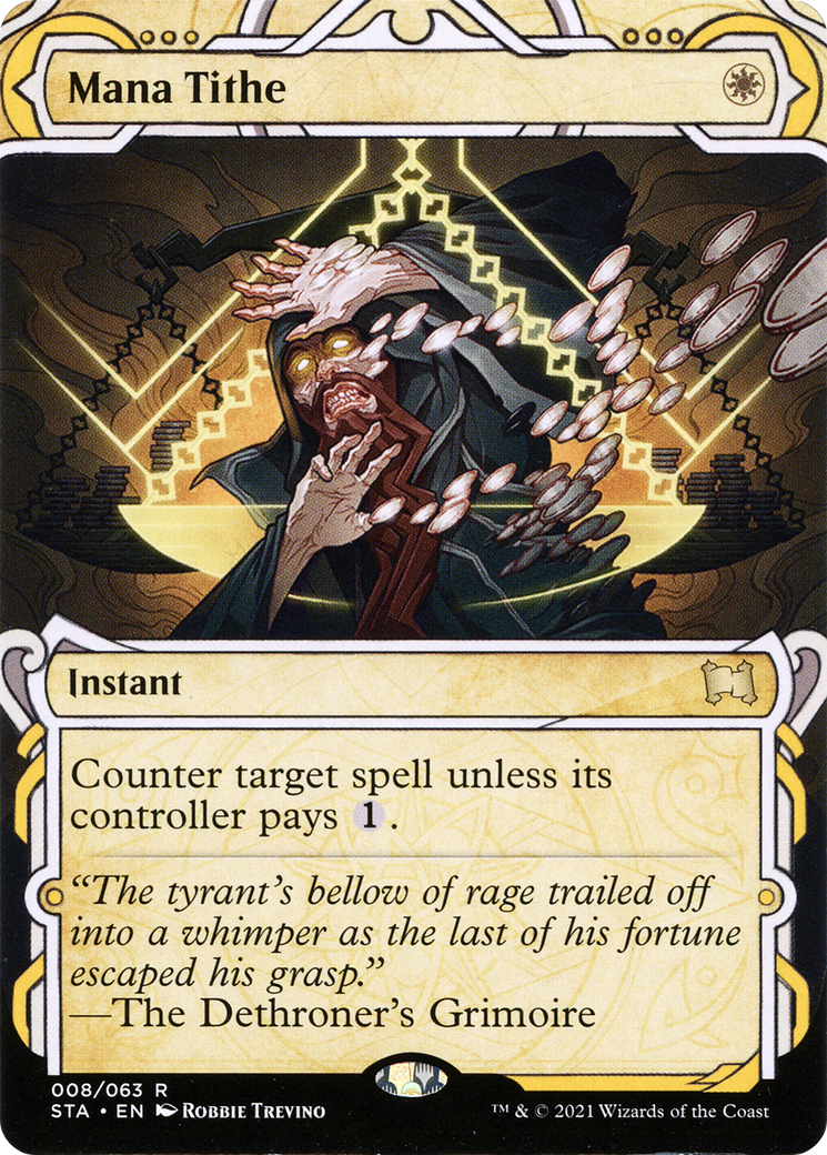 Mana Tithe (STA-008)  Foil - Strixhaven Mystical Archive: (Showcase) (Borderless)