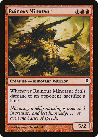 Ruinous Minotaur (ZEN-145) - Zendikar Foil