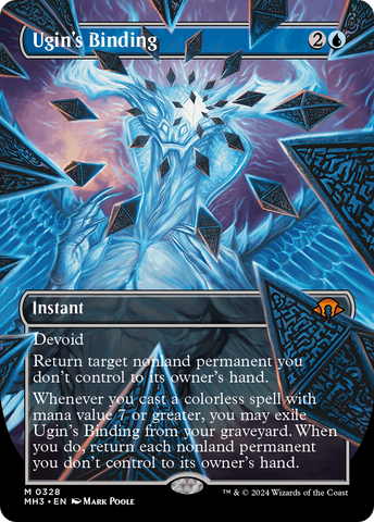 Ugin's Binding (Borderless) (MH3-328)  Foil - Modern Horizons 3