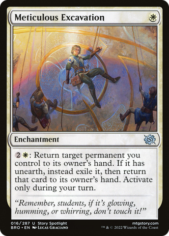 Meticulous Excavation (BRO-016)  Foil - The Brothers' War: (storyspotlight)