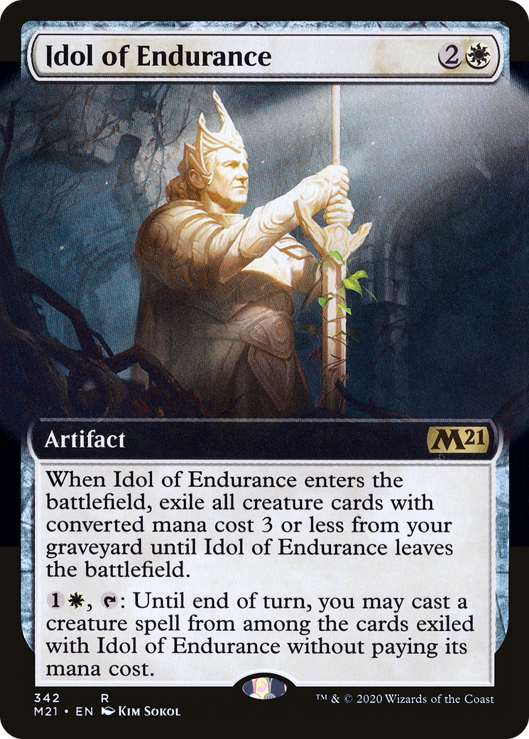 Idol of Endurance (Extended Art) (M21-342)  - Core Set 2021: (Extended Art)