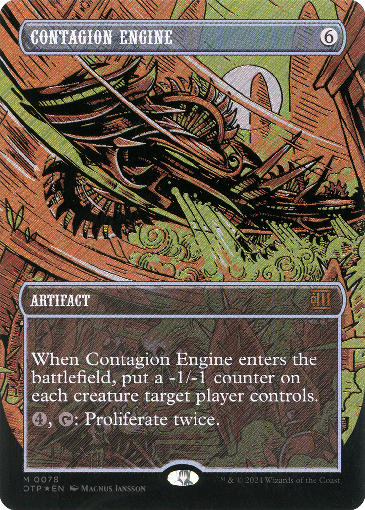 Contagion Engine (Textured Foil) (OTP-078)  Foil - Breaking News (Borderless)