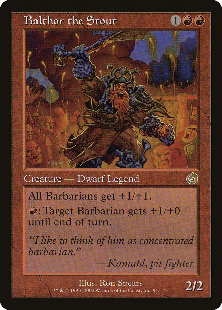 Balthor the Stout (TOR-091)  Foil - Torment