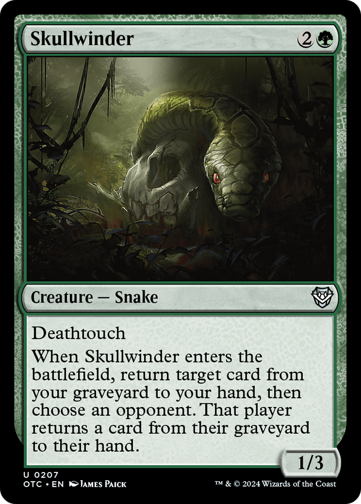 Skullwinder (OTC-207)  - Outlaws of Thunder Junction Commander