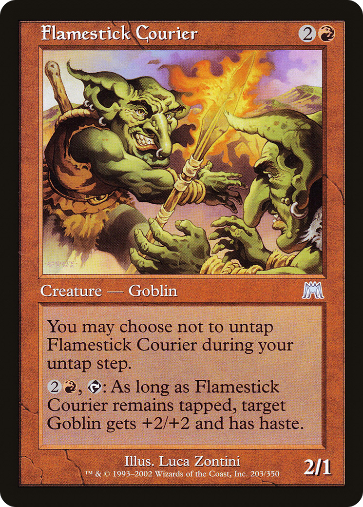 Flamestick Courier (ONS-203)  Foil - Onslaught