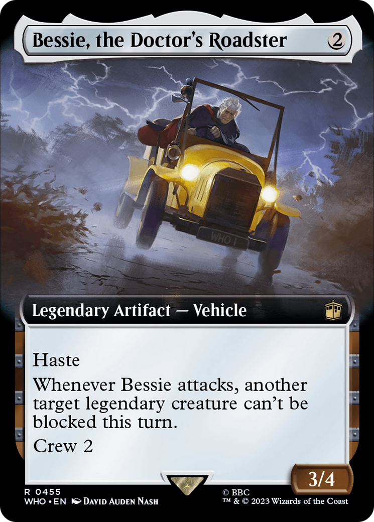 Bessie, the Doctor's Roadster (Extended Art) (WHO-455)  Foil - Doctor Who: (Extended Art)