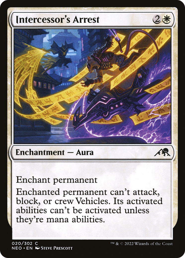 Intercessor's Arrest (NEO-020)  Foil - Kamigawa: Neon Dynasty
