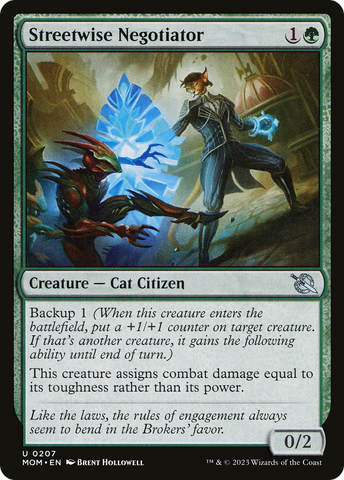 Streetwise Negotiator (MOM-207)  Foil - March of the Machine