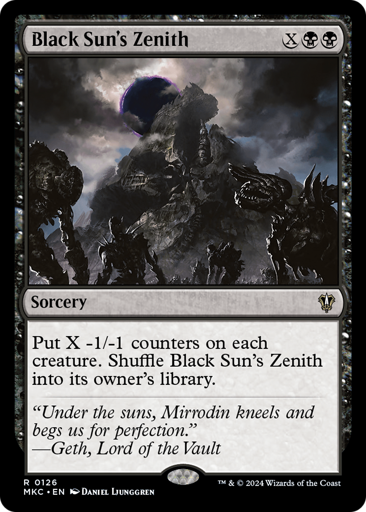 Black Sun's Zenith (MKC-126)  - Murders at Karlov Manor Commander