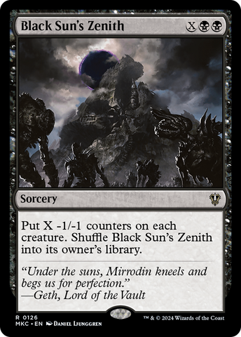 Black Sun's Zenith (MKC-126)  - Murders at Karlov Manor Commander