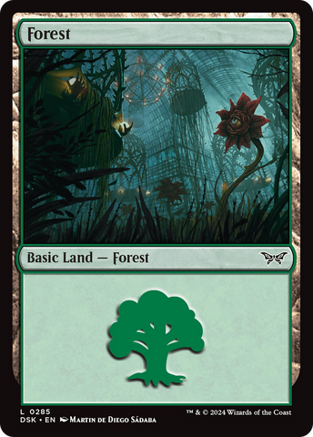 Forest (0285) (DSK-285)  Foil - Duskmourn: House of Horror