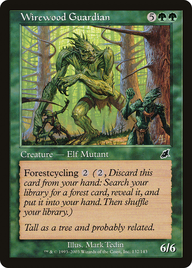 Wirewood Guardian (SCG-132)  Foil - Scourge