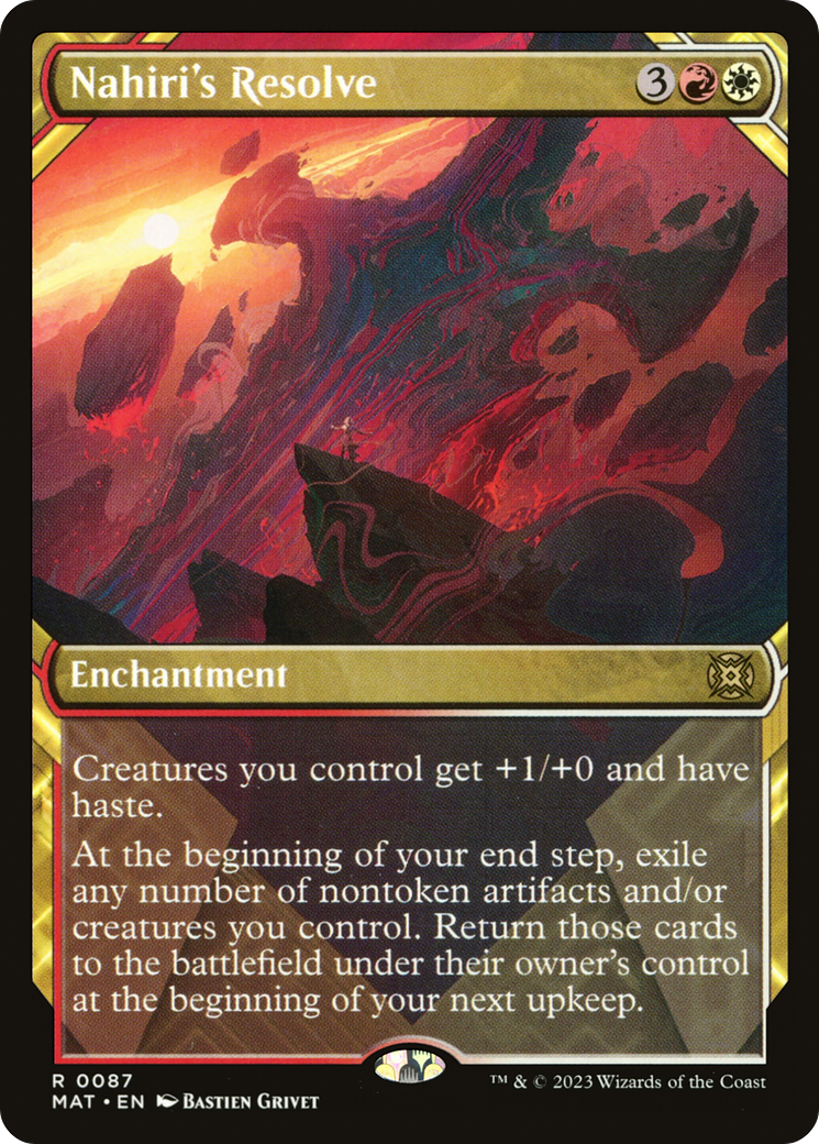 Nahiri's Resolve (Showcase) (MAT-087)  - March of the Machine: The Aftermath: (Showcase)