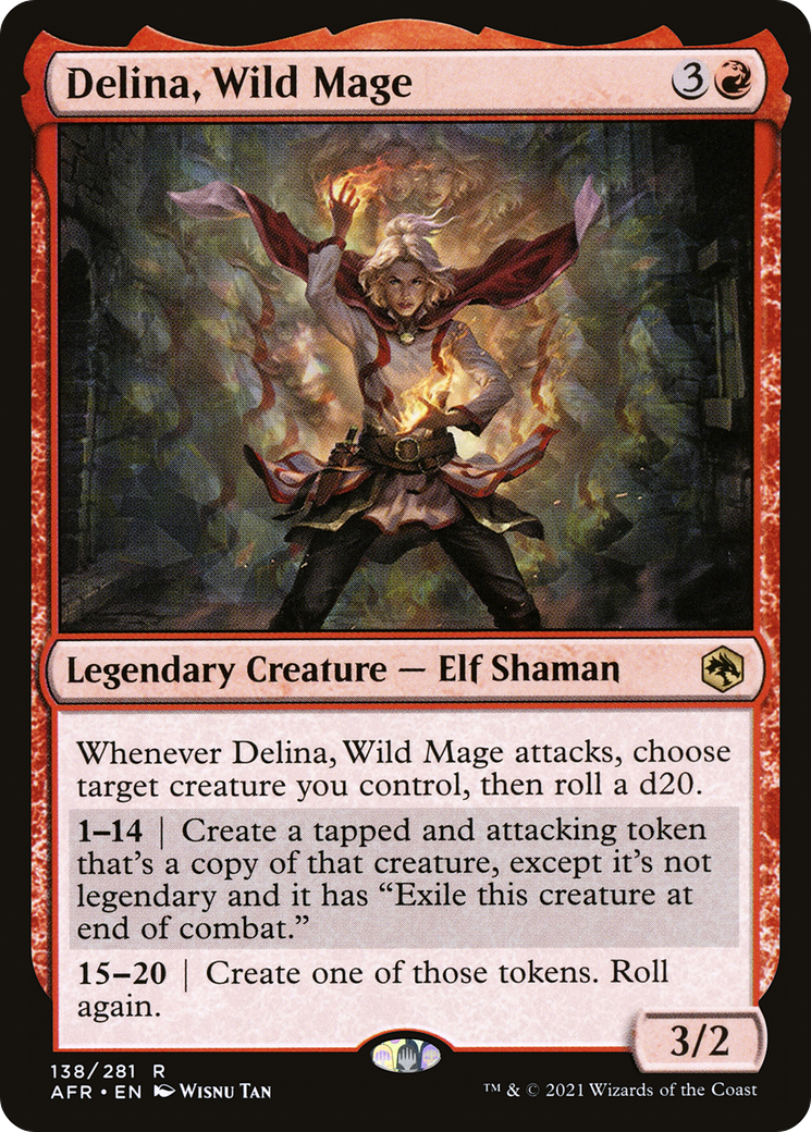 Delina, Wild Mage (AFR-138)  Foil - Adventures in the Forgotten Realms