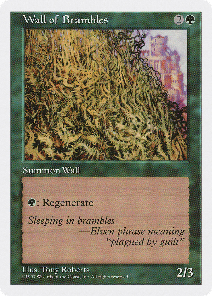 Wall of Brambles (5ED-)  - Fifth Edition