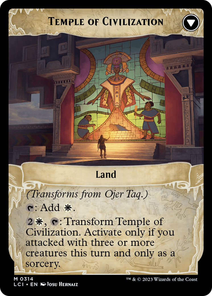 Ojer Taq, Deepest Foundation (Showcase) (LCI-314)  Foil - The Lost Caverns of Ixalan: (Showcase)