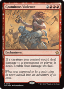 Gratuitous Violence (FDN-715)  Foil - Foundations: (enchantment)