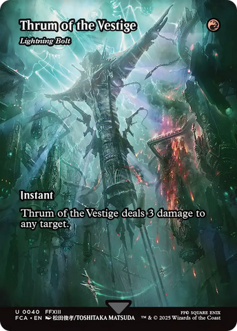 Thrum of the Vestige - Lightning Bolt (Showcase) (FCA-040)  - FINAL FANTASY: Through the Ages / Thrum of the Vestige (Borderless)