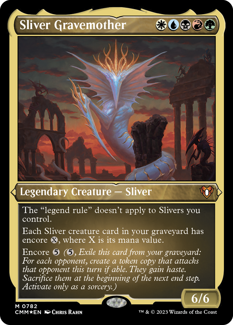 Sliver Gravemother (CMM-782)  Etched Foil - Commander Masters