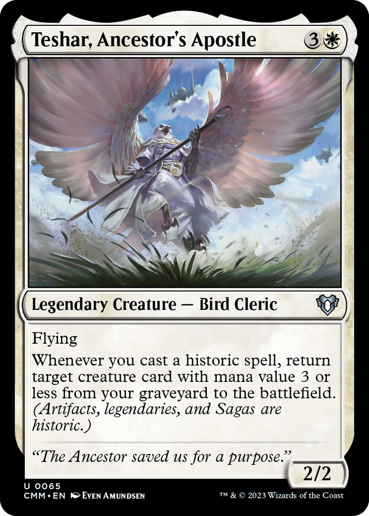 Teshar, Ancestor's Apostle (CMM-065)  - Commander Masters