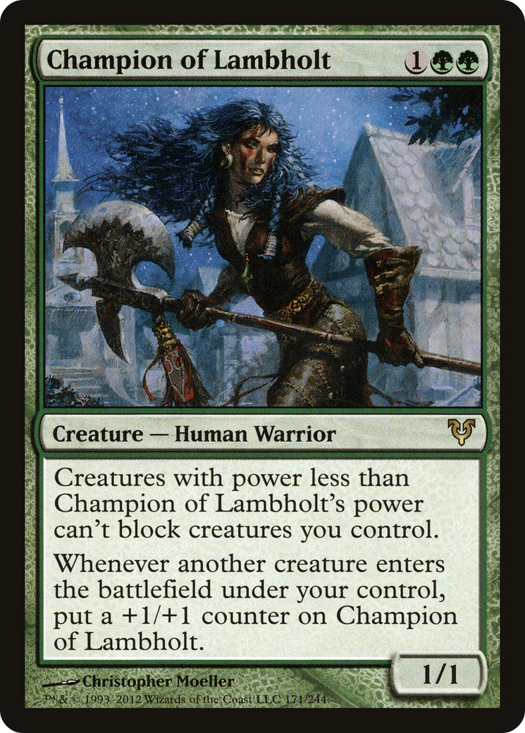 Champion of Lambholt (AVR-171)  Foil - Avacyn Restored