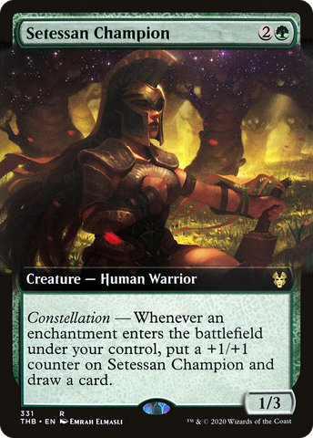 Setessan Champion (Extended Art) (THB-331)  Foil - Theros Beyond Death: (Extended Art)