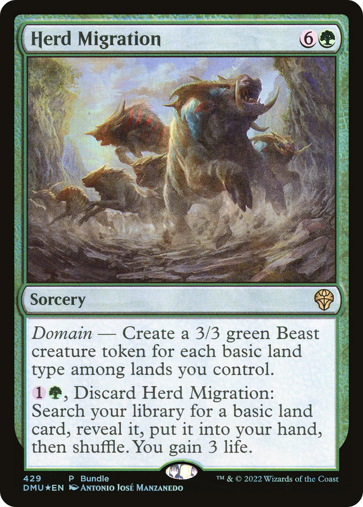 Herd Migration (DMU Bundle) (UMP-429)  Foil - Dominaria United