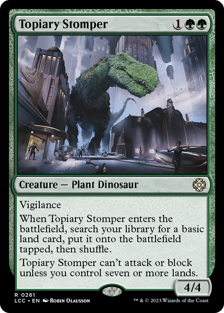 Topiary Stomper (LCC-261)  - The Lost Caverns of Ixalan Commander