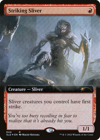 Striking Sliver (Extended Art) (SLD-644)  Foil - Secret Lair Drop: (Extended Art)