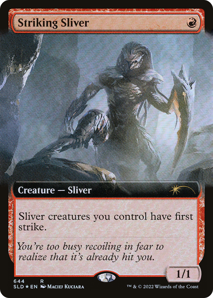Striking Sliver (Extended Art) (SLD-644) - Secret Lair Drop: (Extended Art) Foil