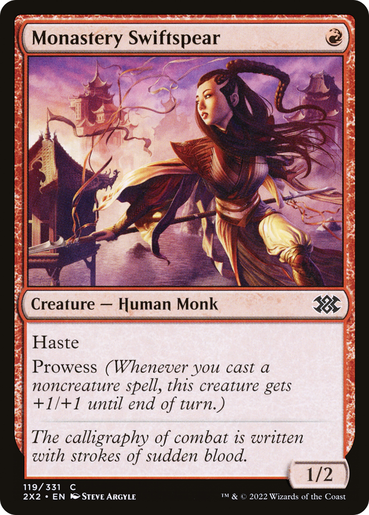 Monastery Swiftspear (2X2-119)  Foil - Double Masters 2022
