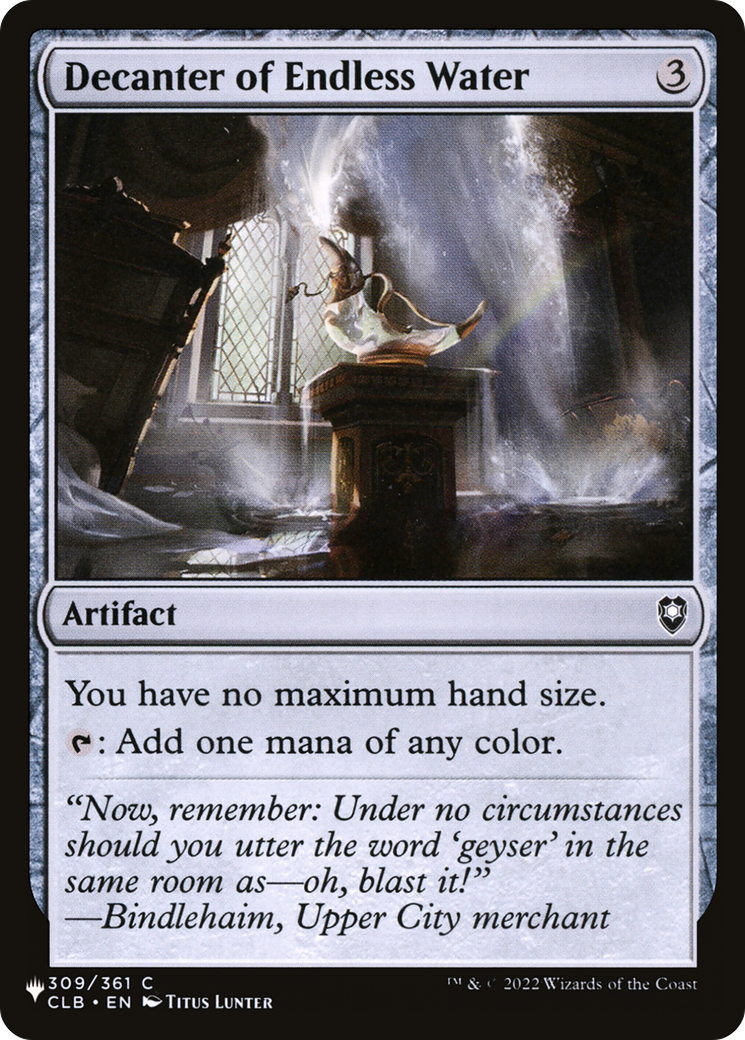 Decanter of Endless Water (LIST-309/361)  - The List
