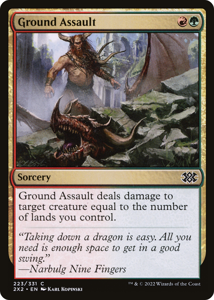 Ground Assault (2X2-223)  Foil - Double Masters 2022
