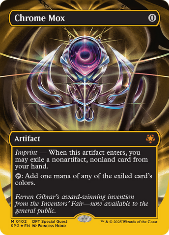 Chrome Mox (Borderless) (First-Place Foil) (SPG-102)  Foil - Special Guests