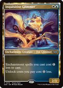 Inquisitive Glimmer (PPDSK-415)  Foil - Duskmourn: House of Horror: (enchantment)