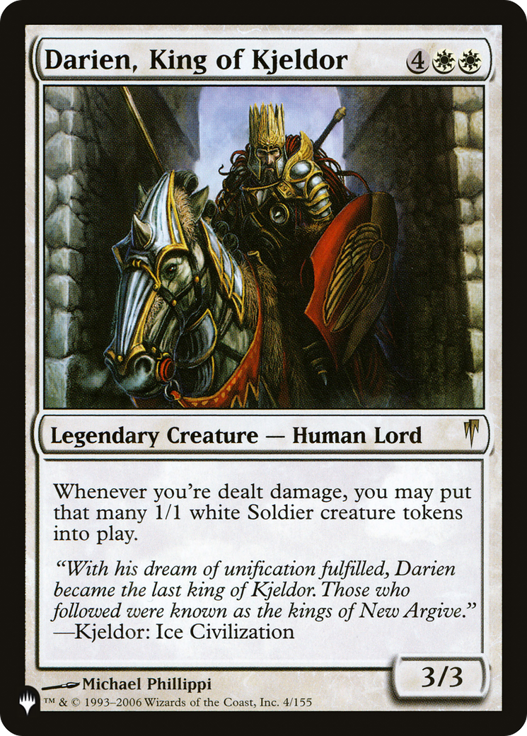 Darien, King of Kjeldor (LIST-4/155)  - The List