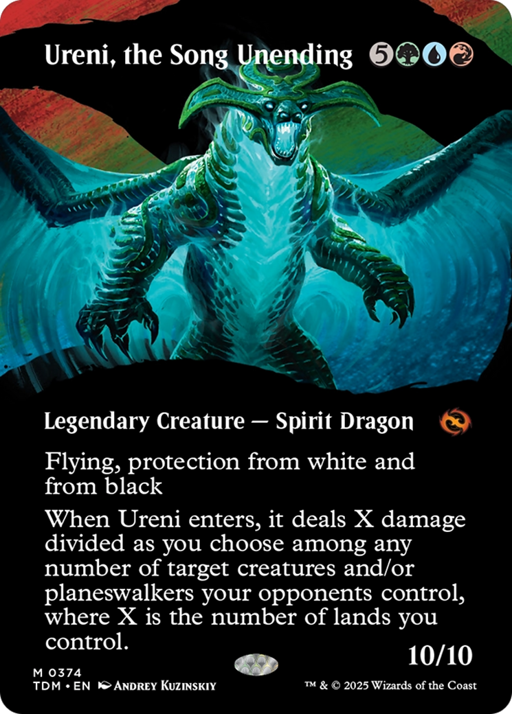 Ureni, the Song Unending (Borderless) (TDM-374)  - Tarkir: Dragonstorm: (Showcase)